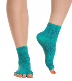 Toesox Ankle Length Half-Toe Yoga Grip Socks
