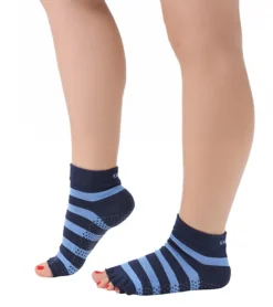 Toesox Ankle Length Half-Toe Yoga Grip Socks