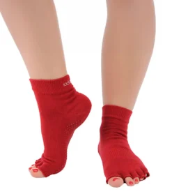 Toesox Ankle Length Half-Toe Yoga Grip Socks