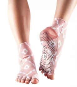 Toesox Ankle Length Half-Toe Yoga Grip Socks
