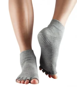 Toesox Ankle Length Half-Toe Yoga Grip Socks