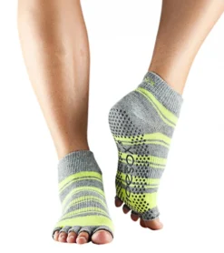 Toesox Ankle Length Half-Toe Yoga Grip Socks