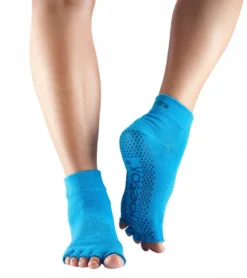 Toesox Ankle Length Half-Toe Yoga Grip Socks