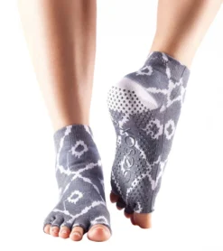 Toesox Ankle Length Half-Toe Yoga Grip Socks