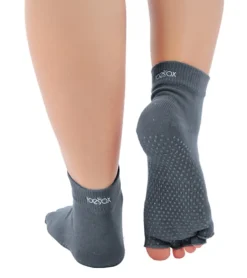 Toesox Ankle Length Half-Toe Yoga Grip Socks