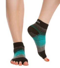 Toesox Ankle Length Half-Toe Yoga Grip Socks