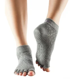 Toesox Ankle Length Half-Toe Yoga Grip Socks