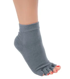 Toesox Ankle Length Half-Toe Yoga Grip Socks