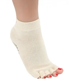 Toesox Ankle Length Half-Toe Yoga Grip Socks