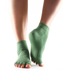 Toesox Ankle Length Half-Toe Yoga Grip Socks
