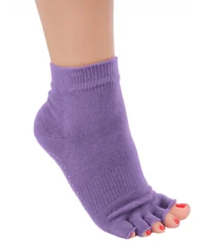 Toesox Ankle Length Half-Toe Yoga Grip Socks