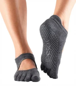 Toesox Bellarina Full-Toe Yoga Grip Socks