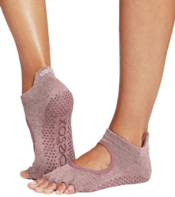 Toesox Bellarina Grip Half Toe Socks