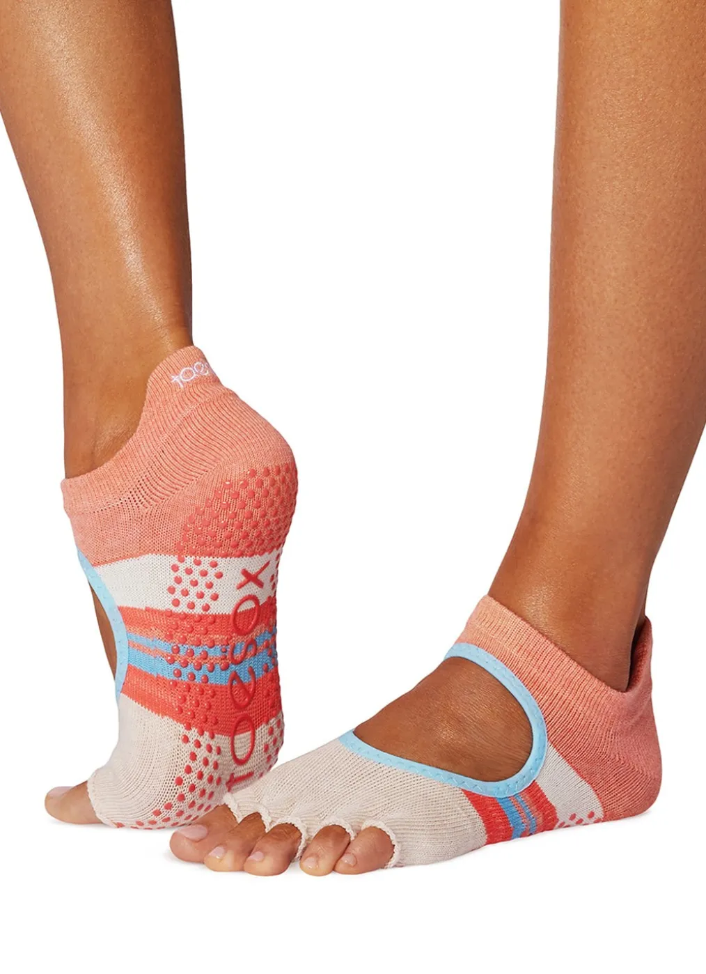 Toesox Bellarina Grip Half Toe Socks