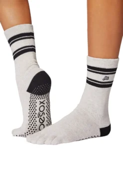 Toesox Crew Full Toe Grip Socks