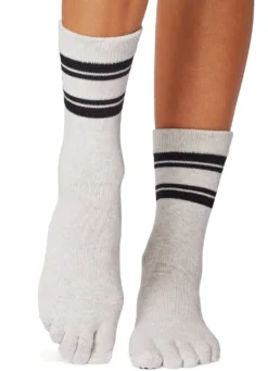Toesox Crew Full Toe Grip Socks