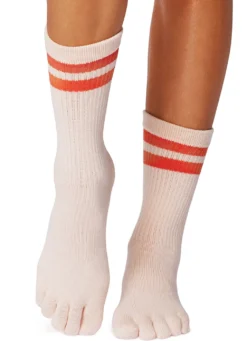 Toesox Crew Full Toe Grip Socks