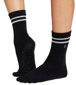 Toesox Crew Full Toe Grip Socks