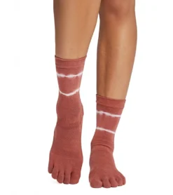 Toesox Crew Full Toe Grip Socks