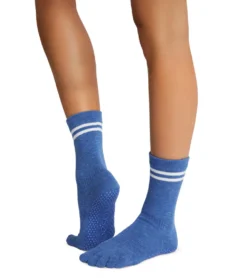 Toesox Crew Full Toe Grip Socks