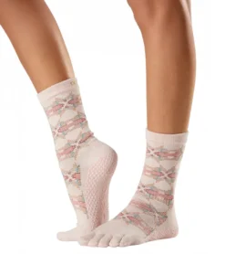 Toesox Crew Full Toe Grip Socks