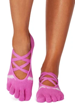 Toesox Elle Full-Toe Yoga Grip Socks