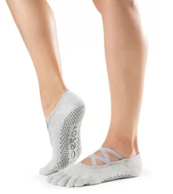 Toesox Elle Full-Toe Yoga Grip Socks