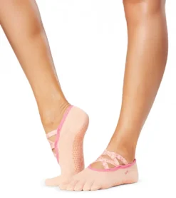 Toesox Elle Full-Toe Yoga Grip Socks
