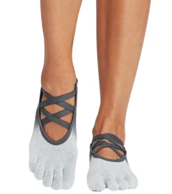 Toesox Elle Full-Toe Yoga Grip Socks