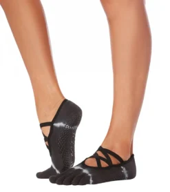 Toesox Elle Full-Toe Yoga Grip Socks
