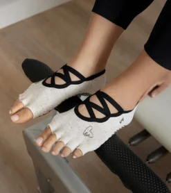 Toesox Elle Half-Toe Yoga Grip Socks