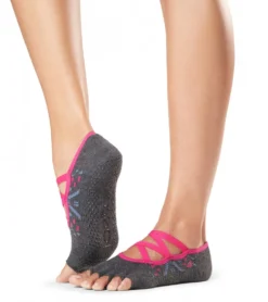 Toesox Elle Half-Toe Yoga Grip Socks