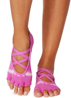 Toesox Elle Half-Toe Yoga Grip Socks