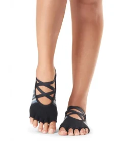 Toesox Elle Half-Toe Yoga Grip Socks