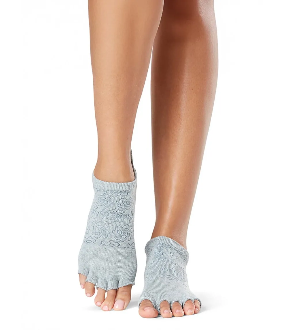 Toesox Grip Half Toe Low Rise Socks