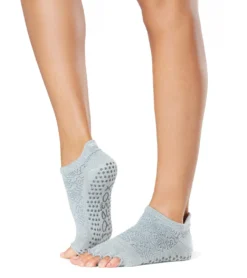 Toesox Grip Half Toe Low Rise Socks