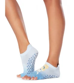 Toesox Grip Half Toe Low Rise Socks