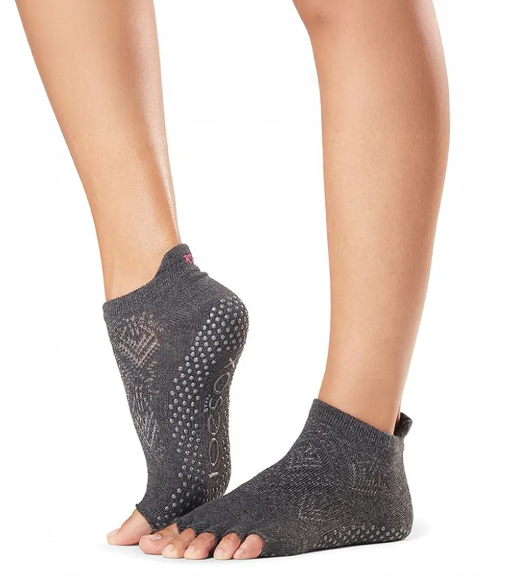 Toesox Grip Half Toe Low Rise Socks