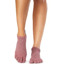Toesox Grip Half Toe Low Rise Socks