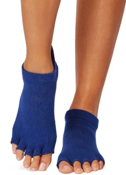 Toesox Grip Half Toe Low Rise Socks