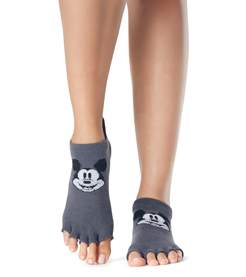 Toesox Grip Half Toe Low Rise Socks