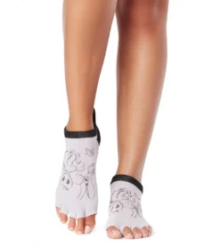 Toesox Grip Half Toe Low Rise Socks