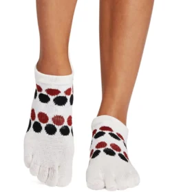 Toesox Low Rise Full-Toe Yoga Grip Socks