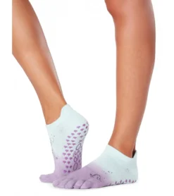 Toesox Low Rise Full-Toe Yoga Grip Socks