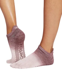 Toesox Low Rise Full-Toe Yoga Grip Socks