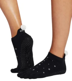 Toesox Low Rise Full-Toe Yoga Grip Socks