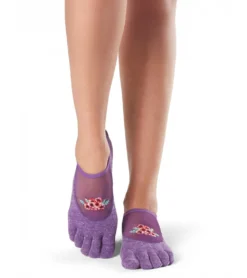 Toesox Luna Full-Toe Yoga Grip Socks