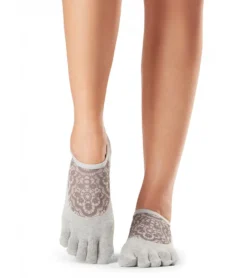 Toesox Luna Full-Toe Yoga Grip Socks