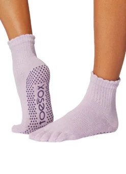 Toesox Melody Scallop Full-Toe Grip Socks