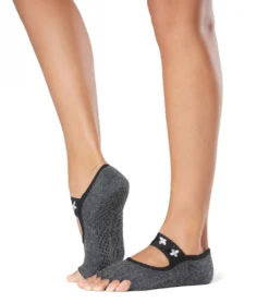 Toesox Mia Grip Half Toe Socks
